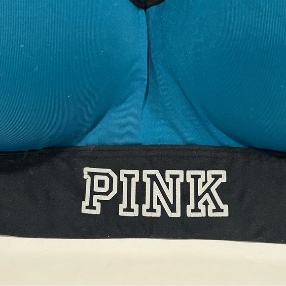 Victoria’s Secret PINK Ultimate Push-Up Sports Bra Teal, Sz Medium - Picture 2 of 8